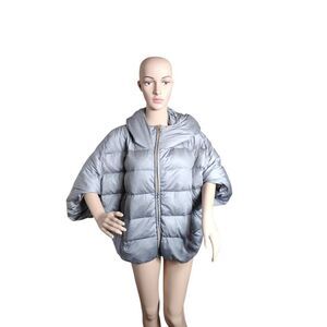 Love Moschino Hoodie‎ Jacket Woman's 10 Gray Futuristic Cybercore Utilitarian